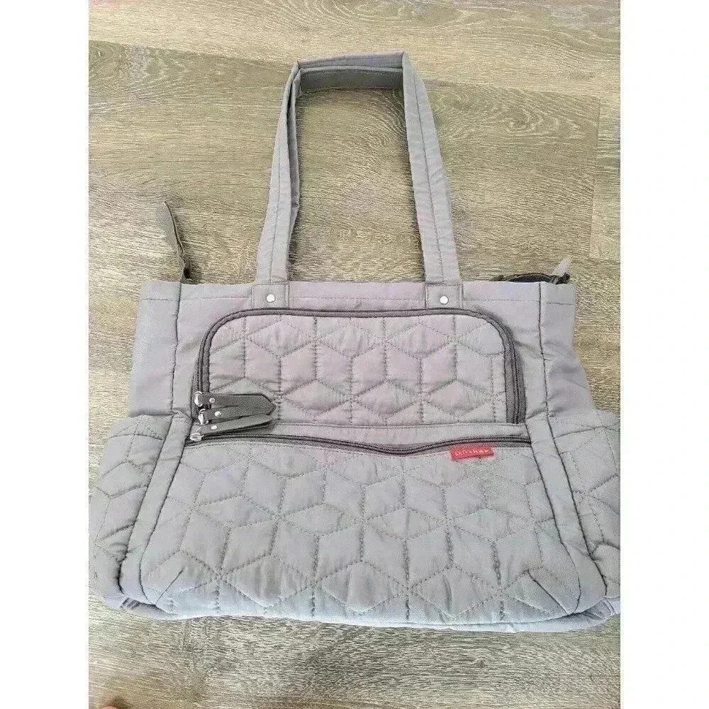 Skip Hop grey large diaper‎ bag #4
